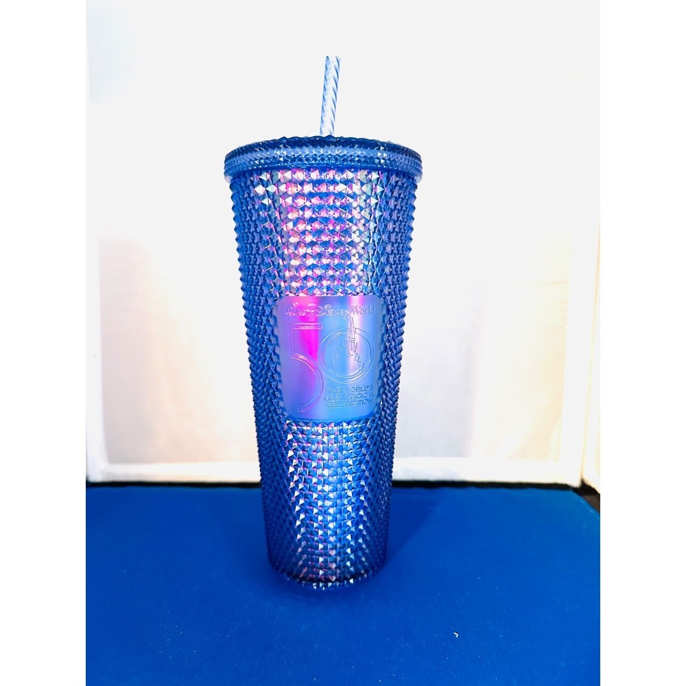 NEW 50th Anniversary Disney / Starbucks Coffee & Tea Tumbler, 24oz - Purple